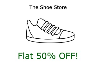 Shoe Store Discount